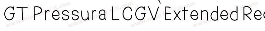 GT Pressura LCGV Extended Regular字体转换